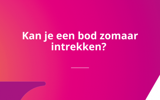 Is een bod op een woning per mail of sms bindend?