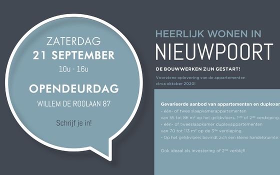 Opendeurdag Maiden Lane op zaterdag 21/9