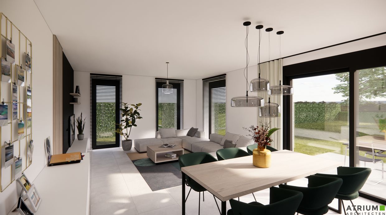Verkaveling Neeroeteren met woningen en bouwgronden