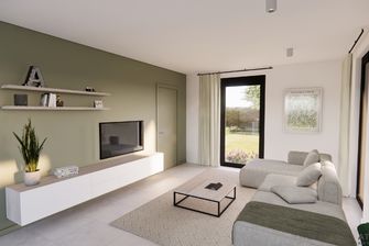 Verkaveling Neeroeteren met woningen en bouwgronden