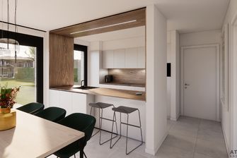 Verkaveling Neeroeteren met woningen en bouwgronden
