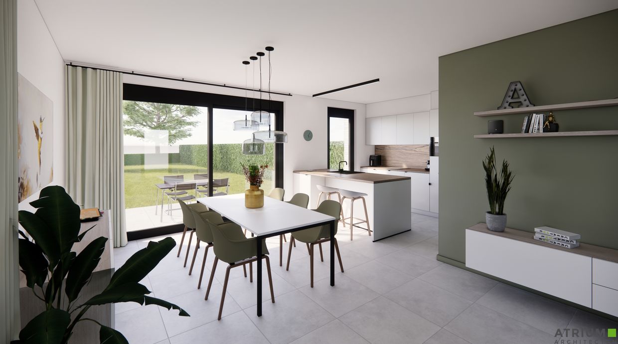 Verkaveling Neeroeteren met woningen en bouwgronden