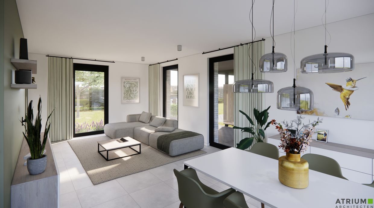 Verkaveling Neeroeteren met woningen en bouwgronden
