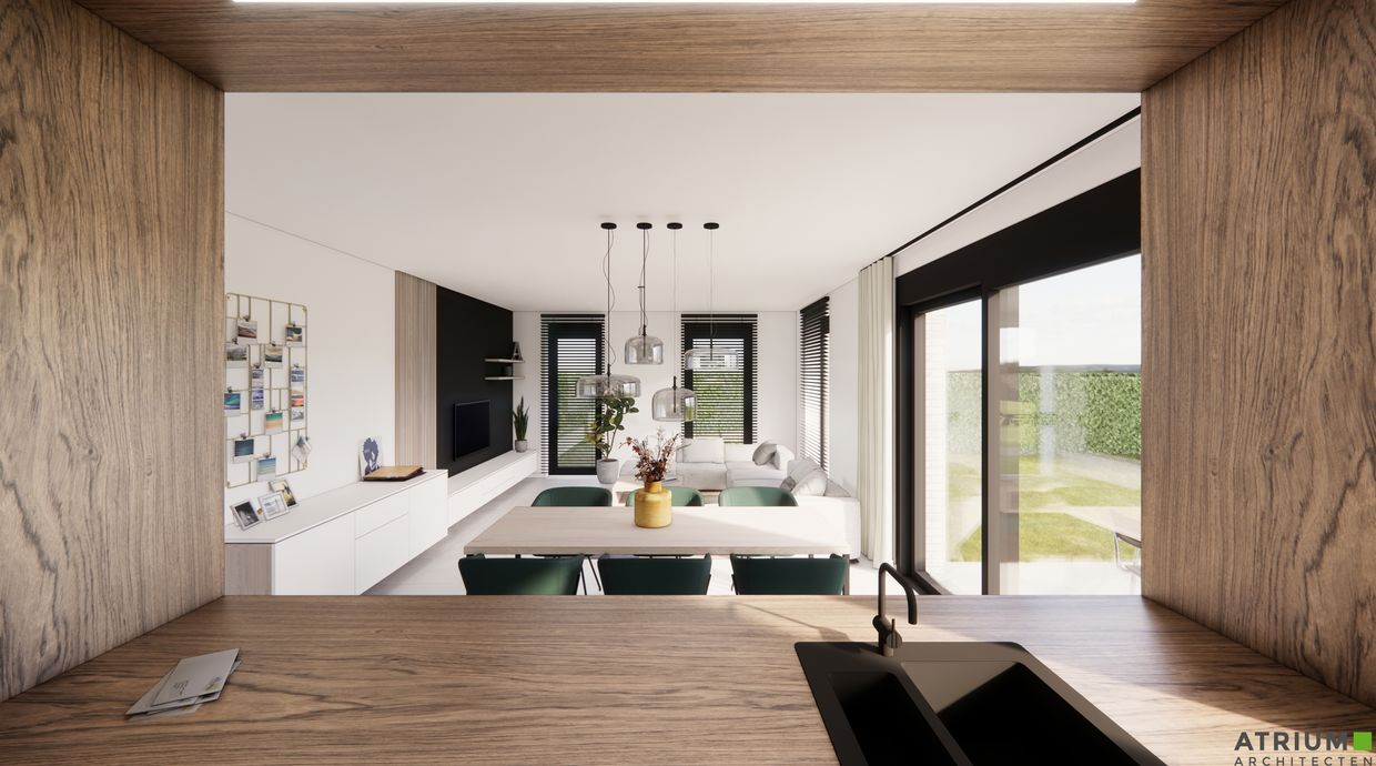 Verkaveling Neeroeteren met woningen en bouwgronden