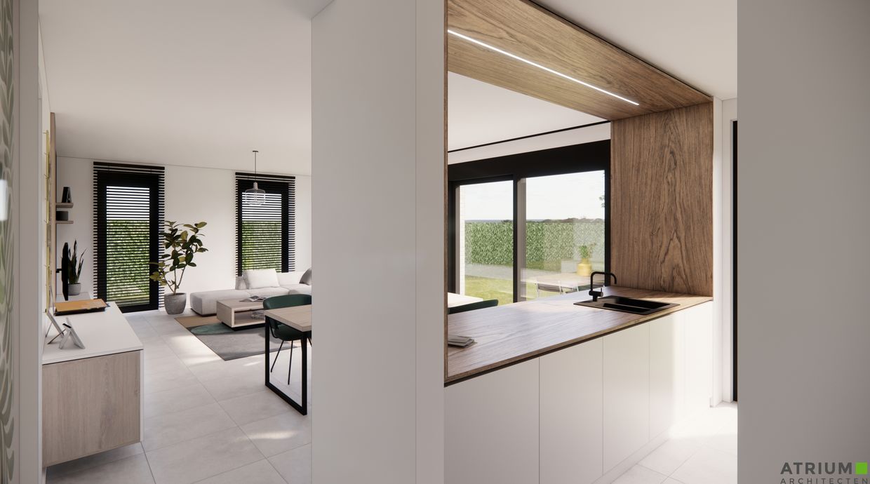 Verkaveling Neeroeteren met woningen en bouwgronden