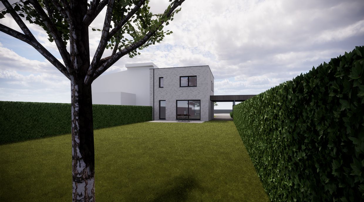 Verkaveling Neeroeteren met woningen en bouwgronden vergunde plannen