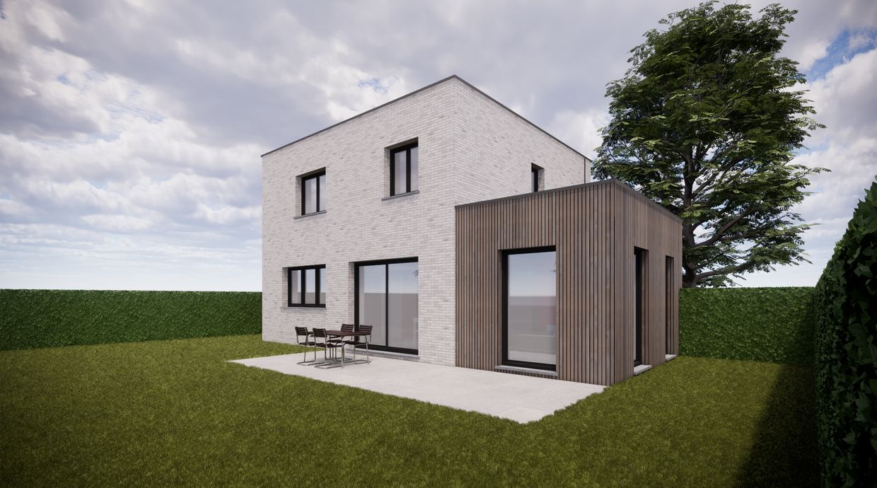 Verkaveling Neeroeteren met woningen en bouwgronden vergunde plannen