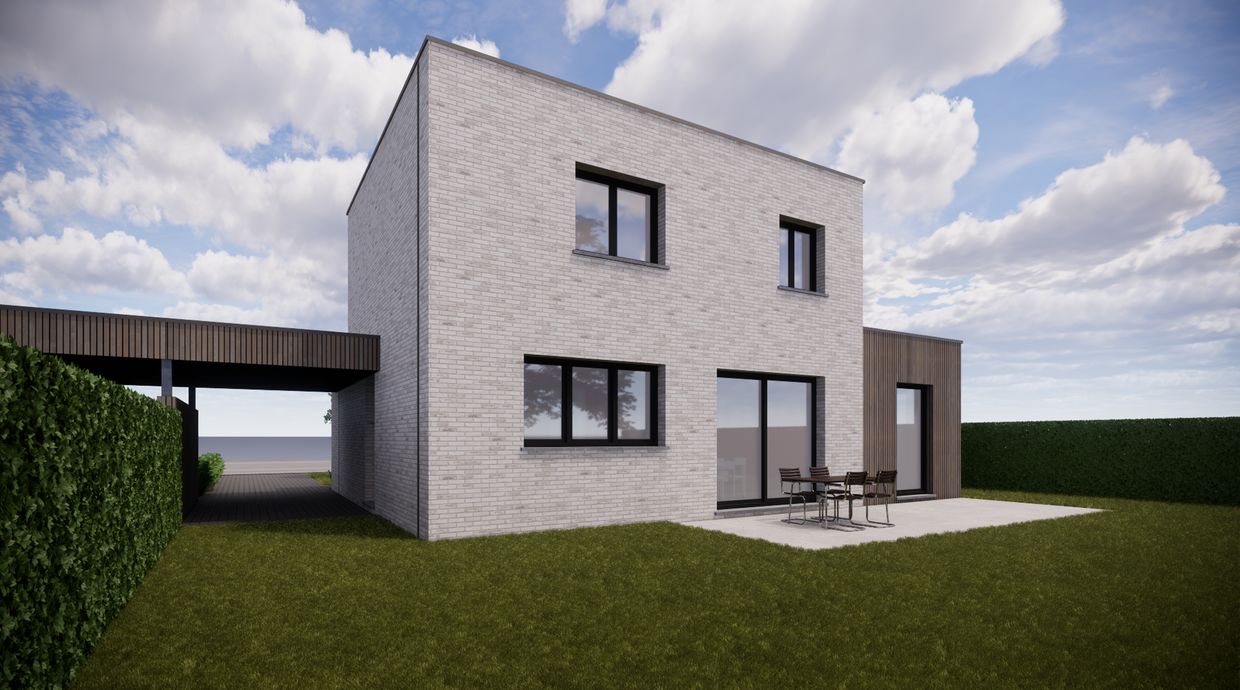 Verkaveling Neeroeteren met woningen en bouwgronden vergunde plannen