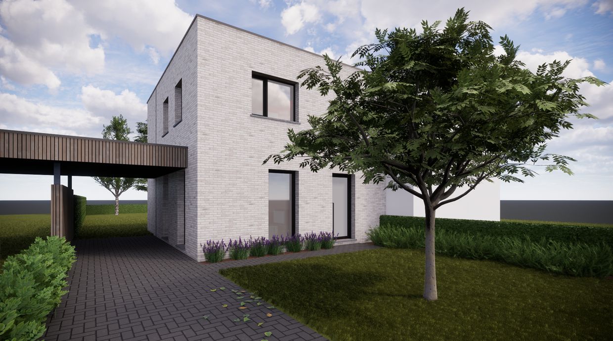 Verkaveling Neeroeteren met woningen en bouwgronden vergunde plannen
