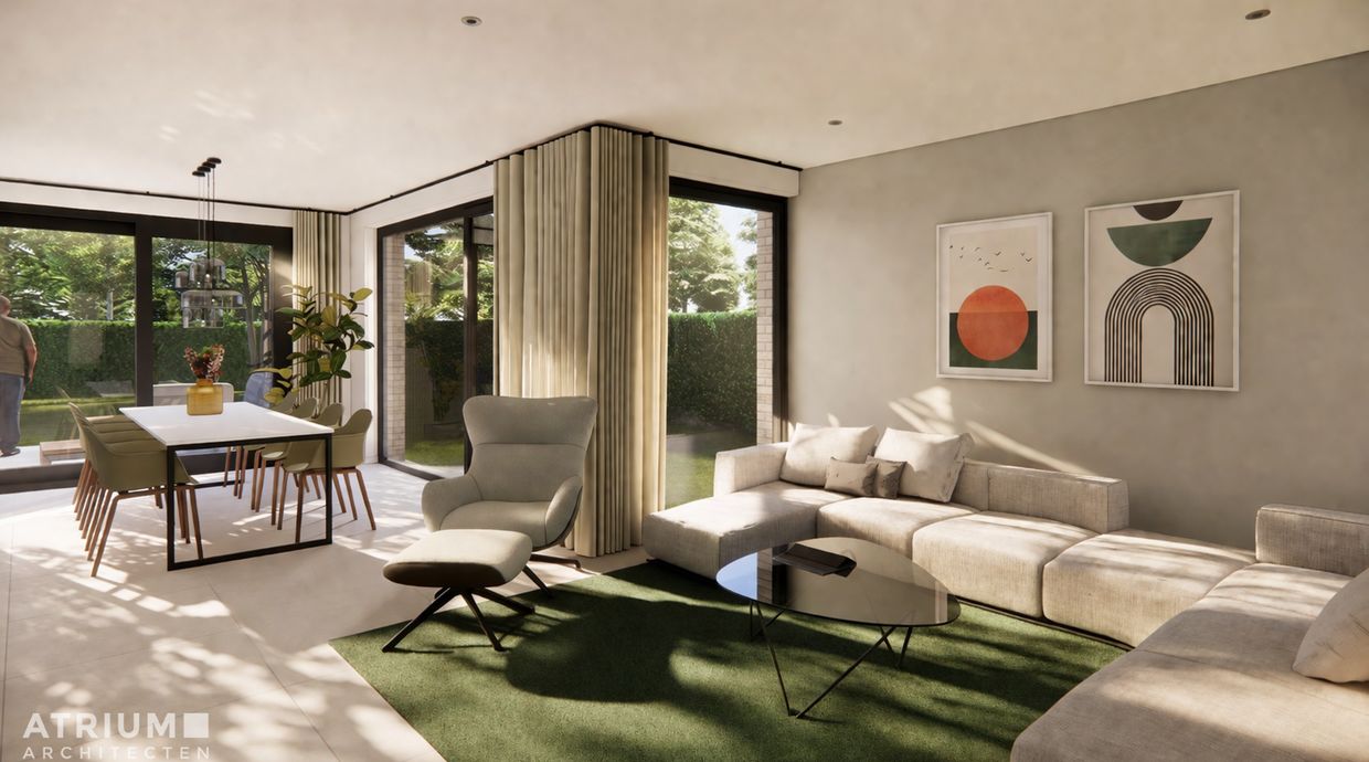 Verkaveling Neeroeteren met woningen en bouwgronden vergunde plannen