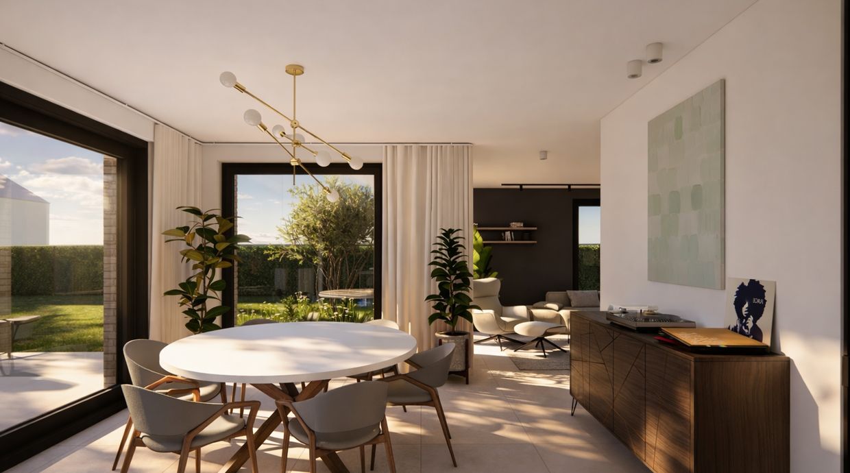 Verkaveling Neeroeteren met woningen en bouwgronden vergunde plannen