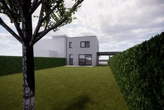 Verkaveling Neeroeteren met woningen en vergunde bouwgronden